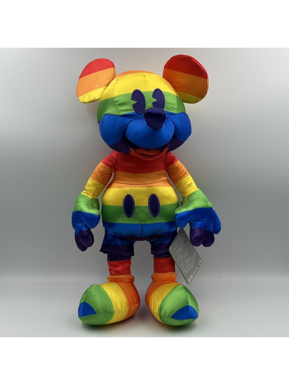 Disney Pride Collection Mickey Mouse Rainbow Plush 16” Limited Edition